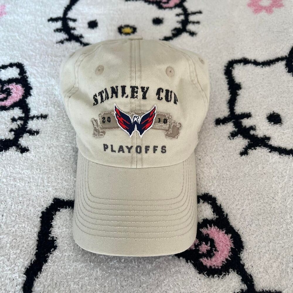 Nhl Men's Cream and Tan Hat